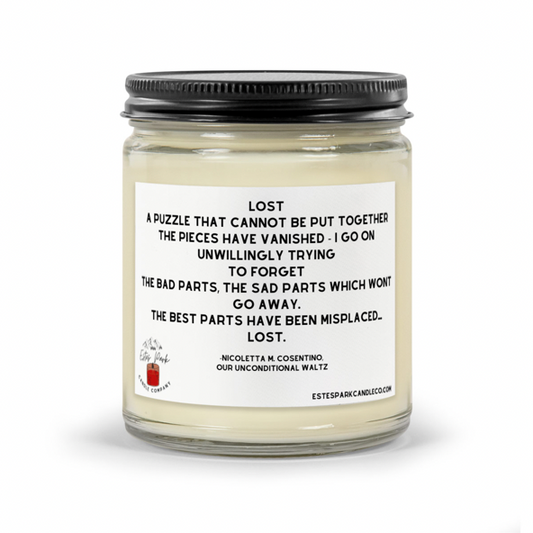 Quote Candle - Lost by Nicoletta M. Cosentino